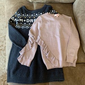 Sweater Dress/Rose Gold Sparkle Sweater